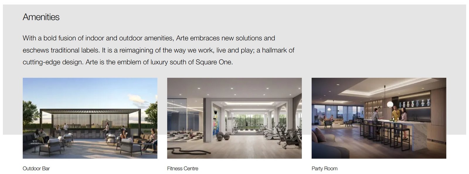 Arte Residences Amenities